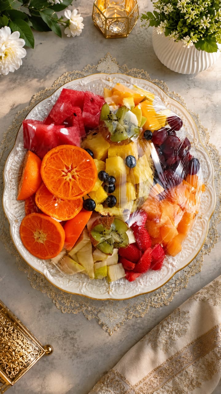 فواكه مقطعة حجم صغير